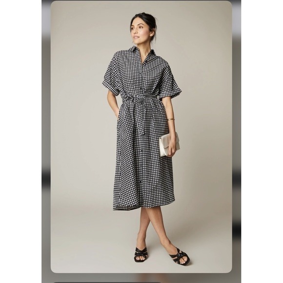 Tucker Dresses & Skirts - Tucker NYC The Sarah Shirtdress | Black‎ Gingham Size Medium